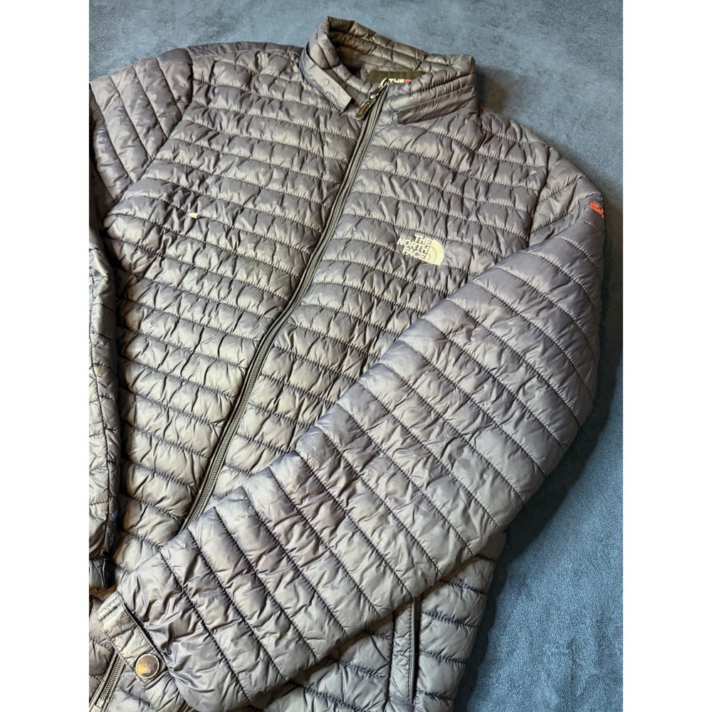 The North Face Summit Series Quilted Puffer Jacket Men’s Sz XL Navy Distressed